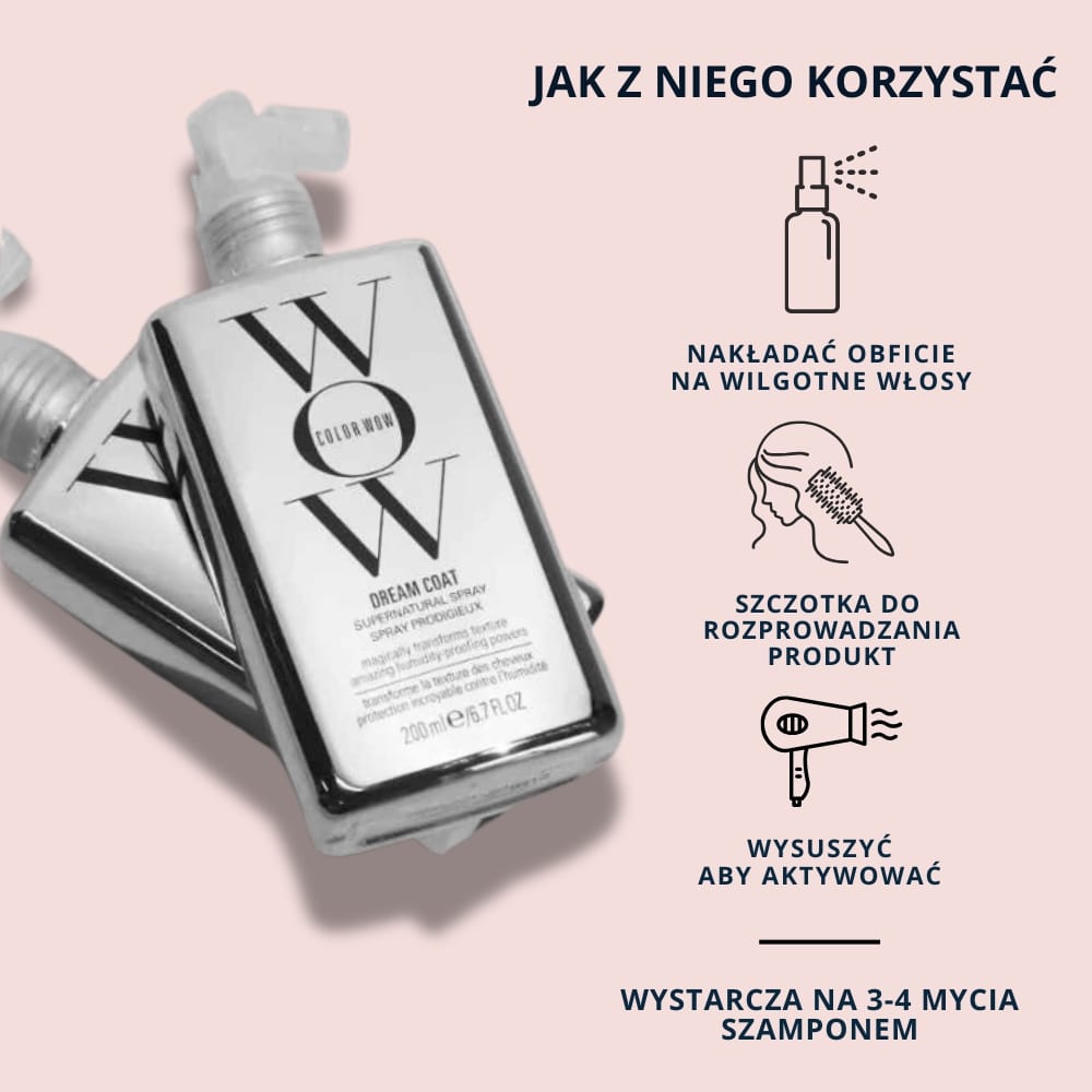 SPRAY WOW - ULTRANAWILŻAJĄCA KURACJA PRZECIW PUSZENIU SIĘ WŁOSÓW