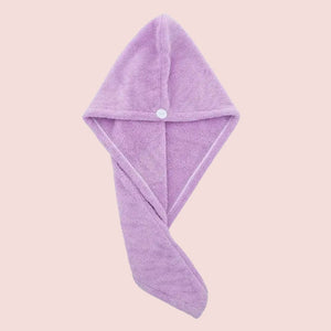 Fioletowy turban do włosów z mikrofibry ODYLLA
