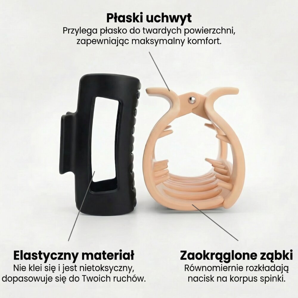 Porównanie Spinki Flex ODYLLA z tradycyjną klamrą do włosów