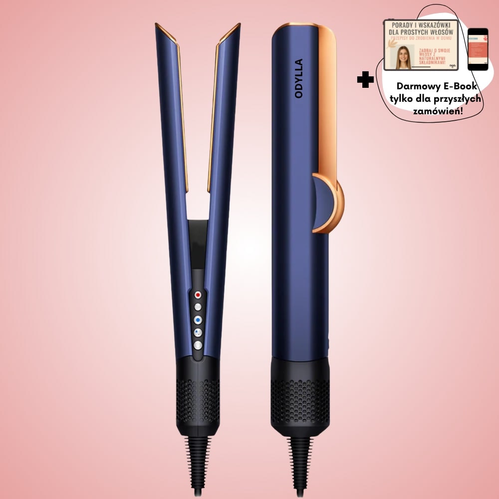 Ciemnoniebieski ODYLLA AirStraight 2w1 – prostownica powietrzna
