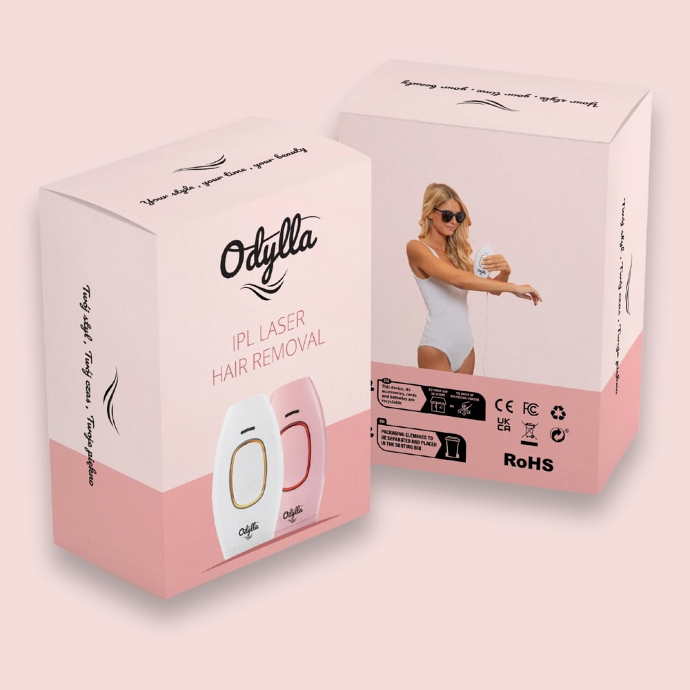ODYLLA Depilator IPL z opakowaniem produktu